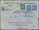 Kamerun: 1942. Registerelf Air Mail Envelope (creased) Headed 'Banque De L'Afrique Occidentale / Sie - Kameroen (1960-...)