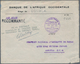 Kamerun: 1943. Registered Stampless Air Mail Envelope Addressed 'Banque De L’Afrique Occidentale / S - Kameroen (1960-...)