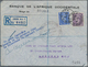 Kamerun: 1942. Registered Air Mail Envelope Headed 'Banque De L’Afrique Occidentale / Siège De Doual - Kameroen (1960-...)