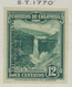 Kolumbien: 1937, 12 Centavos Tequendama Waterfall, Proof By Waterlow And Sons In Green Instead Of Da - Colombia