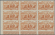 Delcampe - Martinique: 1946, From Tchad To Rhine Complete Set Of Six In IMPERFORATE Blocks Of Nine From Lower L - Andere & Zonder Classificatie