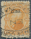 Mexiko: 1881, Hidalgo Thin Papers, 10 C. Orange In Scare Color "mustard Yellow, District "1783" With - Mexico