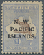 Neuguinea - N.W. Pacific Islands: 1916, Kangaroo £1 Chocolate And Dull Blue 3rd Wmk. Opt. Type 'c', - Papoea-Nieuw-Guinea