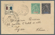 Neukaledonien: 1894. Military Mail Envelope Addressed To France Bearing Yvert 44, 5c Green And Yvert - Briefe U. Dokumente