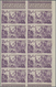 Neukaledonien: 1946, From Tchad To Rhine Complete Set Of Six In IMPERFORATE Blocks Of Ten, Mint Neve - Cartas & Documentos