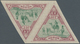 Obock: 1894, 50 Fr. Lilac Red/green In Tete-beche Pair, Unused, Fine, Signed (Yv. No. 64, €2.200,-). - Andere & Zonder Classificatie