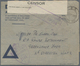 Delcampe - Ostafrikanische Gemeinschaft: 1944/45, Stampless Air Letters (2) On White Or Grey Stock Both Wtih Ho - África Oriental Británica