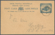Papua: 1901, Lakatoi Stat. Postcard Pair Both Cancelled Per Favour 'SAMARAI' With 1d. Red (16MAR10) - Papua New Guinea