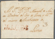 Peru: 1815, "MAGES", Clear Strike Of Red Straight Line On Pre-philatelic Letter With Complete Messag - Peru
