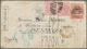 Peru: 1878, Postal Stationery Envelope 10c. Red Used From The British Post Office In CALLAO, Peru To - Peru