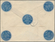 Peru - Ganzsachen: 1886, Stationery Envelope 50 C Carmine With Blue Handstamp "EMISSION HABILITADA 1 - Peru