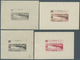 Togo: 1942/1944, Definitives "Views Of Togo", Design "Mono Harbour", Group Of Eight Single Die Proof - Togo (1960-...)