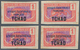 Tschad: 1924, AEF Overprints, 1c. Rose/violet "Panther", Four Different Essays Of Overprint In Blue - Chad (1960-...)