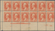 Vereinigte Staaten Von Amerika - Dienstmarken: 1873, INTERIOR 6c. Vermilion Mint Never Hinged Block - Dienstzegels