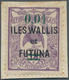 Wallis- Und Futuna-Inseln: 1922, Revaluation Overprints, 0.01 On 15c. Violet, Essay Of Overprint In - Other & Unclassified