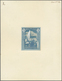 Zanzibar: 1912, Sailing Canoe 5 R. Composite Essay In Blue And White (part Hand Coloured) On Card Wi - Zanzibar (...-1963)
