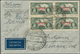 Flugpost Europa: 1934, Two Airmail Covers Franked With 20 And 30 Gr. Airmail Surcharged "CHALLENGE 1 - Andere-Europa