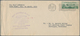 Zeppelinpost Übersee: USA: 1933, Chicagofahrt, Auflieferung Miami Bis Akron, Langformatiger Umschlag - Zeppelines