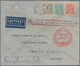 Zeppelinpost Übersee: 1935 Forwarding Mail From Denmark To The 7th South America Trip From Copenhage - Zeppelines