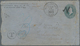 Katastrophenpost: 1896 (26.2.), USA Stat. Envelope 2c. Green On Blue Used From Williamson To Richmon - Andere & Zonder Classificatie