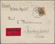 Deutsche Schiffspost - Marine: 1917 Expressbrief Der Marinefeldpost Mit EF Für Die Expressgebühr Von - Andere & Zonder Classificatie