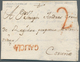 Spanien - Vorphilatelie: 1778, Folded Letter From PUERTOMARIN To Coruna. Red Tax "2" And One-liners - ...-1850 Prephilately