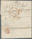 Spanien - Vorphilatelie: 1819, Folded Letter From SARRIA To Lugo With Red Oval Handstamp "Galicia/Sa - ...-1850 Voorfilatelie