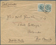 Spanische Besitzungen Im Golf Von Guinea: 1922, 40c. Light Blue, Horizontal Pair On Registered Cover - Spaans-Guinea