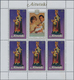 Aitutaki: 1982, Christmas Complete Set Of Four With Different Figures Of Mary (12th To 15th Century) - Aitutaki