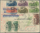 China: 1937/47, Covers (6), Mostly Airmails Inc 1937 Clipper Commercial FFC "PEIPING 24.4.26" To US, - Sonstige & Ohne Zuordnung