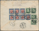 China: 1947/48, Covers (6) All Used To Europe, Five By Air And One Surface With Posts 50 Years Jubil - Sonstige & Ohne Zuordnung