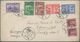 China: 1947/48, Covers (6) All Used To Europe, Five By Air And One Surface With Posts 50 Years Jubil - Sonstige & Ohne Zuordnung