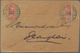 China - Shanghai: 1890/93, Four Covers (inc. One Wrapper), Three With Surcharged Bisects And One Wit - Sonstige & Ohne Zuordnung