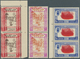 Dubai: 1963/1964 (ca.), Accumulation Of About 88 Varieties On Six Stockcards Mostly PRINTING ERRORS - Dubai