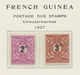 Delcampe - Französisch-Guinea: 1892/1927, Obviously Complete Collection On Old Text Form Pages Mint Hinged And - Sonstige & Ohne Zuordnung