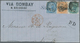 Indien: 1832-1890's: Group Of 12 Covers/letters/postal Stationery Envelopes To FRANCE, With Six Stam - 1852 Provincia De Sind