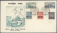 Delcampe - Indien: 1947-1970's: Accumulation Of More Than 500 Post-Independence Covers, Postcards And Postal St - 1852 Provinz Von Sind