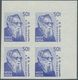 Indien: 2008/2009 (ca.), Definitives "Famous Persons", Lot Of Eight Imperforate Blocks Of Four, Unmo - 1852 Provinz Von Sind