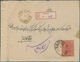 Iran: 1899 (ca.), Mozzafar-edin Shah 1 K., Single Franking On Two Registered Covers. Some Bends And - Iran