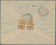 Iran: 1928, Four Covers With "BENADERS" & "CONTROLE" Overprinted Single And Pair Frankings, Complete - Iran