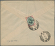 Iran: 1928, Four Covers With "BENADERS" & "CONTROLE" Overprinted Single And Pair Frankings, Complete - Iran