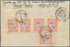 Iran: 1932, Definitives Reza Shah Pahlavi, Three Covers Foreign Mail With Stripes Of Three: 9, 10 An - Iran