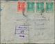 Delcampe - Iran: 1942/1945 (ca.), Six Covers With Franking Definitives 1942 To England Via Iraq, Opend And Cens - Iran