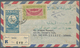 Jemen: 1950s, Group Of 21 Commercial Covers, Incl. Registered And Airmail, Nice Range Of Postmarks ( - Jemen