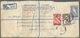 Malaiischer Bund: 1959/1960, Group Of Four Uprated Registered Stationery Envelopes 30c. Ultramarine, - Federation Of Malaya