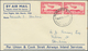 Neuseeland: 1934-37: Five Airmail Covers, With 1934 Cover To India And P/s Envelope 1d. On 2d. Used - Covers & Documents