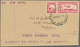Neuseeland: 1934-37: Five Airmail Covers, With 1934 Cover To India And P/s Envelope 1d. On 2d. Used - Storia Postale