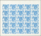 Schardscha / Sharjah: 1972. Sharjah. Progressive Proof (5 Phases) In Complete Sheets Of 25 For The F - Sharjah