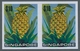 Delcampe - Singapur: 1973, Flowers And Fruits Defintives Complete Set Of 13 In A Lot With About 50 IMPERFORATE - Singapur (...-1959)