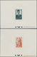 Delcampe - Tunesien: 1890-1975, 132 Epreuve De Luxe Including Sunk Die Proofs, Two Very Scarce First Issue Proo - Lettres & Documents